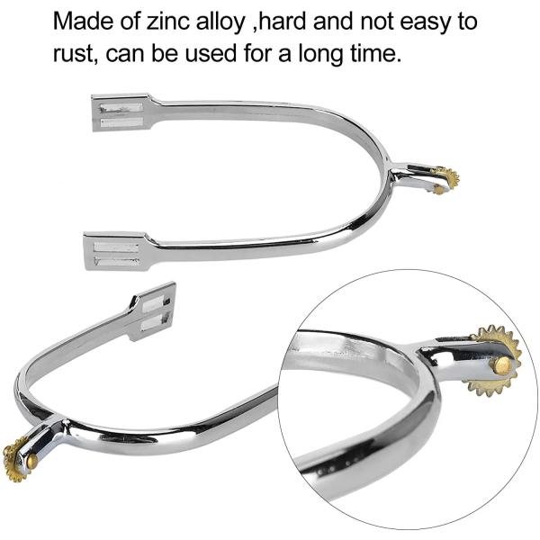 Polished Finish Stainless Steel Western Horse Riding Spurs for Western Comb Harness