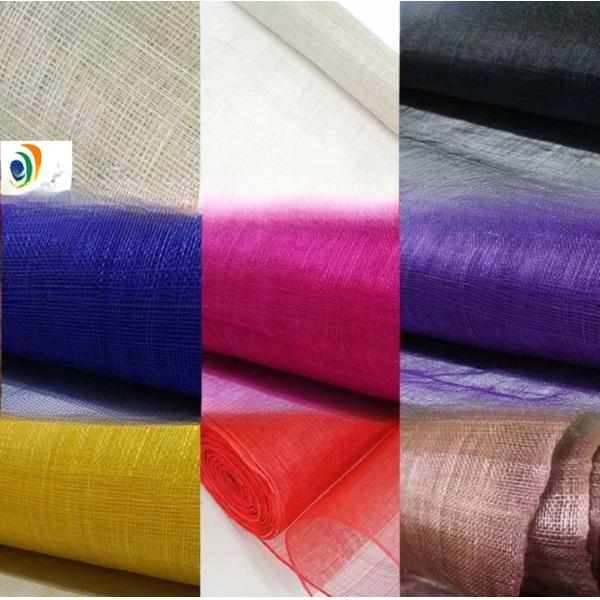 Customized Sinamay Millinery Fabric Anti Pill And Perfect For Custom Designs