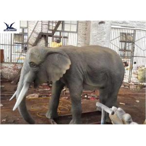 Life Size Animatronic Elephant Garden Ornaments Zoo Park Decorative Statues