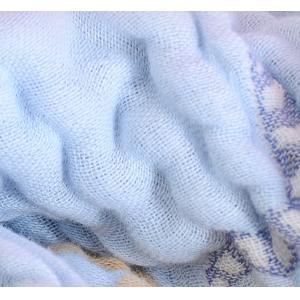Fastness Dyeing Blue Natural Gauze Fabric Chick Autumn Combed Cotton