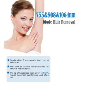 Ce Fda Triple Wavelength Laser Hair Removal Commercial Use
