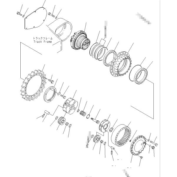 207-27-00440 PC350-8 PC300 Excavator Final Drive