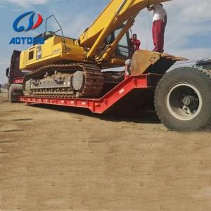 650-800mm Height 3 Axle 80T Front Loading Gooseneck Detachable Low Bed Trailer