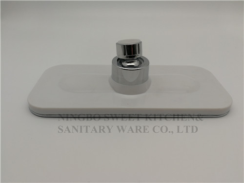 ABS plastic material square chrome plating shower head top shower rain shower wholesale