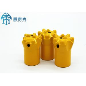 Rock Drill Taper Button Bit Taper Broca 11° 7 Studs For Mining