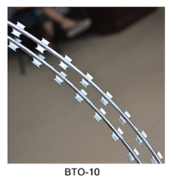 the blade type ofConcertina Cross Razor Wire With Blade Type BTO-10 the blade type ofConcertina Cross Razor Wire With Blade Type BTO-10