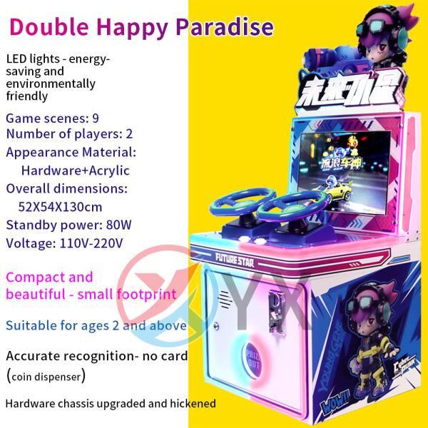 Buy Indoor Coin-operated Arcade Game Machine For 2-player Racing Simulation Featuring Car Racing Gameplay at wholesale prices
