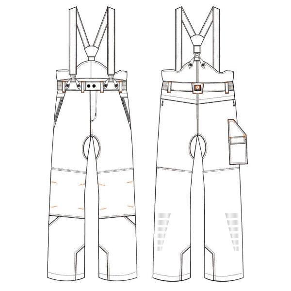 Hivis Color Technical Chainsaw Safety Bibpants, anti chainsaw safety bib trousers, chainsaw protective clothing