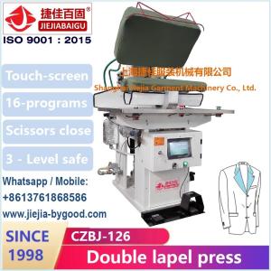 Automatic Touch Screen Jacket Pressing Machine PLC Steam Heating System