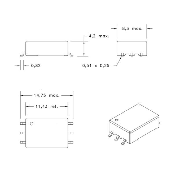 750316855 Low profile Push-Pull Transformers for Industrial automation