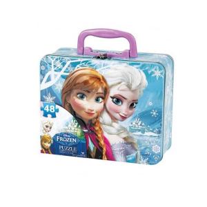 Quality Disney Frozen Puzzle Tin with Handle for sale