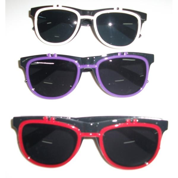 Buy Colored PC Plastic Frame 3D Fireworks Wayfare Glasses Disposable at wholesale prices