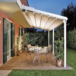 Retractable Windproof Canopy Ultra-Lightweight Aluminum Pergola Customizable