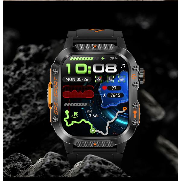 IP68 Waterproof GPS Smart Watch with 30m Waterproof and Long Battery Life for Outdoor Activities