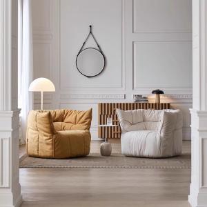 Living Room Fabric Sofa Modern Linen Couch With High Density Sponge Inner Frame