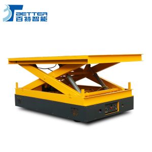Large Table Power Driven Rail Flat Wagon Electric Transfer Cart