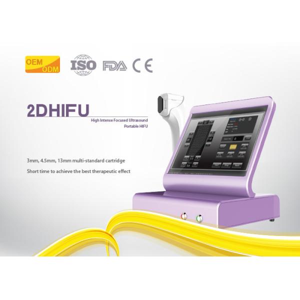 Buy Medical Home Hifu Machine 10 - 11 Line Adjustable Ultrasound Skin Treatment at wholesale prices
