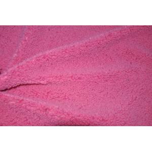 150cm Faux Sherpa Fabric Recycled Polyester Fur Jacquard Pattern 500gsm