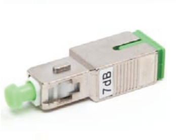 fiber optic SCA Single Mode 7dB Attenuator Networks application Wavelength 1260 to 1620nm