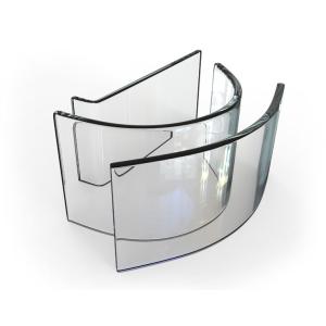 ASTM C1464 Curved Glass Curtain Walls 6106 Toughened Glass Wall