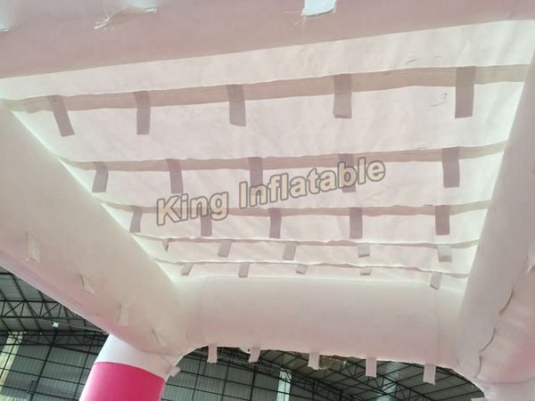 Custom 10*20 Feet Misting Inflatable Event Tent With Green And White Colors