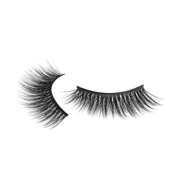 Handmade Silk 3d Lashes , 25mm Silk False Eyelashes Natural Black