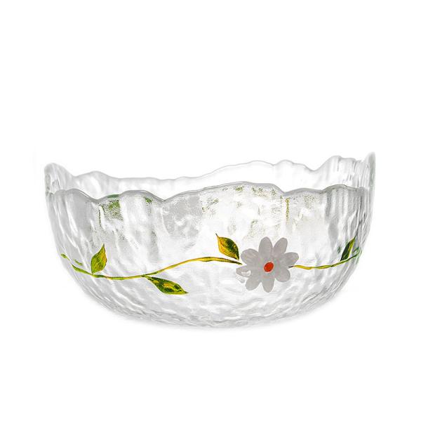 Household Exquisite Printed Hammer Grain Glass Tableware