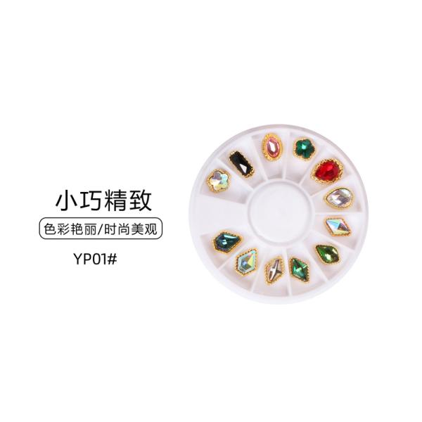 Type Mixed 3D Large Crystals Diamonds for DIY Nail Art Work Design Decoration Jewelry