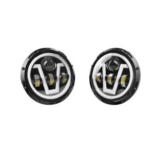 7 Inch 6500K 85W Halo Fog Lights Auto High Power