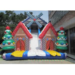 New 2019 Christmas inflatable slide big Xmas inflatable slide inflatable
