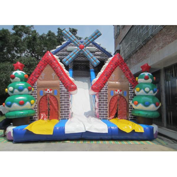 New 2019 Christmas inflatable slide big Xmas inflatable slide inflatable
