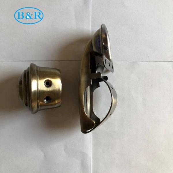 Gold Finish Metal Coffin Fittings / Bronze Coffin Handle D027 50*30*45MM