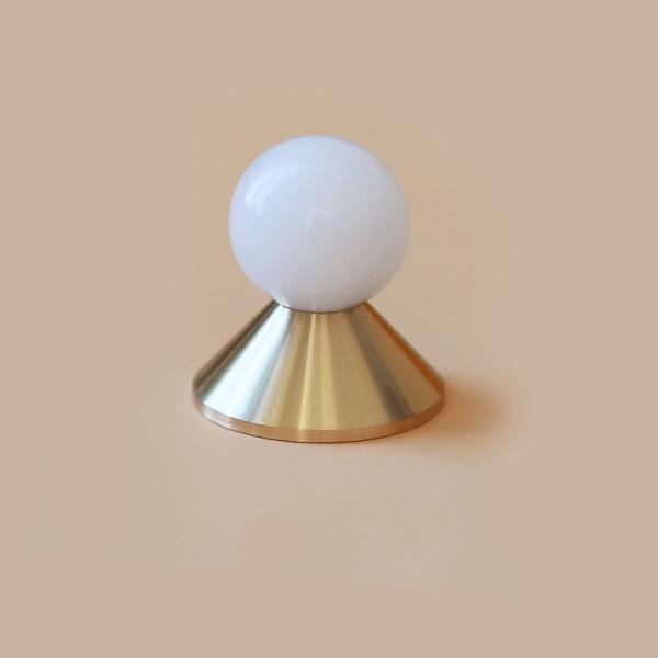 Buy Latest Design Jade And Brass Finished Cabinet Knob Mid century style at wholesale prices