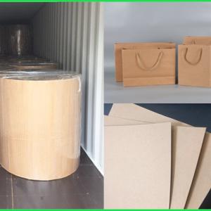 Quality 120gsm - 300gsm Recycle Pulp High Bursting Resistance Carta Kraft For Bags for sale