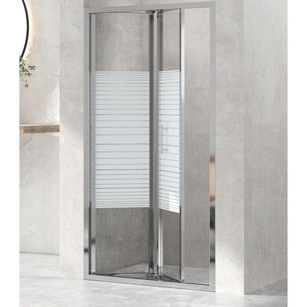 900mm Crystal Clear Shower Cubicles Folding Slide Door 900 X 900 Shower Enclosure
