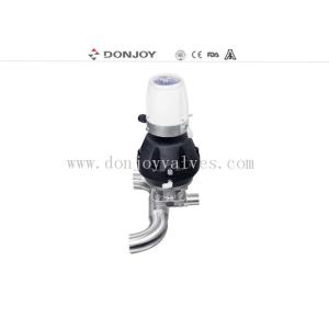 SS316 L Clamp U - C Tee Sanitary Diaphragm Valve DN25 - DN100 Size with C-TOP