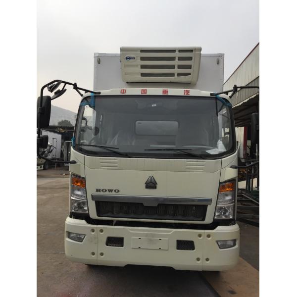 Buy FRP Freezer Box Truck 24v 2 tons 4X2 with electrically hydraulic control at wholesale prices