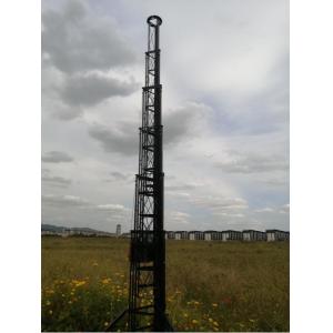 Aluminum Hand Winch 15M 8 Sections Telescoping Antenna Tower