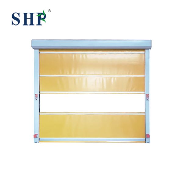 Rolling Pull High Speed PVC Shutter Door Cleanroom Commercial Roll Up Door Installation