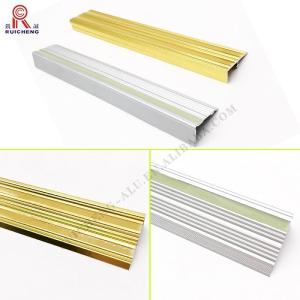 Photoluminescent Aluminum Step Edge Trim 3mm Thickness Anti Slip