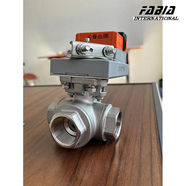 Buy Stainless Steel Electric High Temperature Srew Thread Three Way Ball Valve For Petroleum And Power Industry at wholesale prices