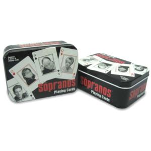 Quality Casino quality playing cards in tin box for sale