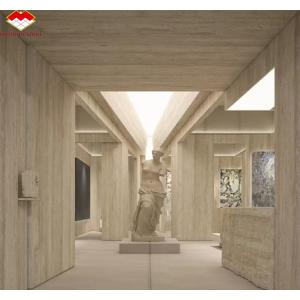 Modern Material Beige Travertine with Good Polished Natural Stone For Wall
