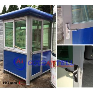 Steel Security Guard Booth 120x150x240cm Customizable Size
