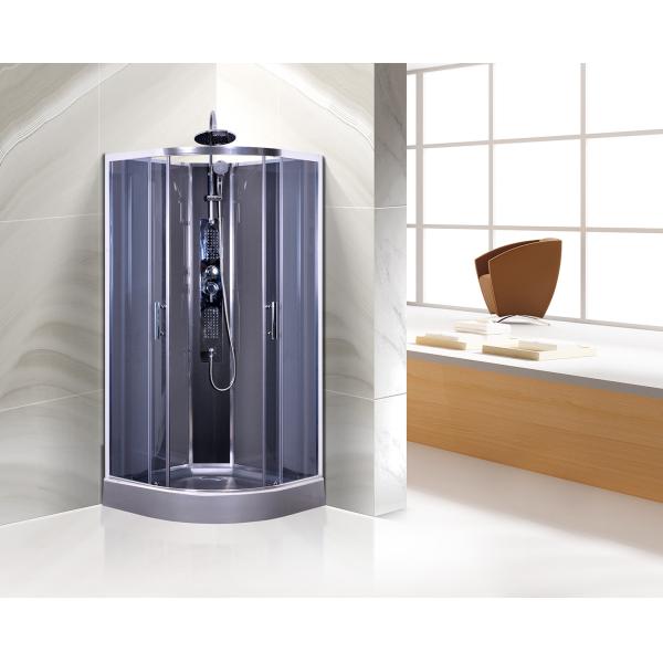 Buy Commercial Quadrant Shower Cubicles , Curved Glass Shower Enclosures at wholesale prices