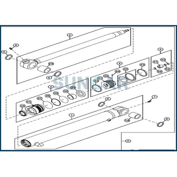 Buy 4614058 DEERE Blade Angle Hydraulic Cylinder Seal Repair Kit at wholesale prices