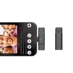 Interview Youtuber Wireless Lavalier Microphone For IPhone Android Camera