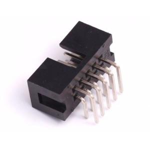 Right Angle Male Box Header Small Electrical Connectors 2.54mm R/A Dual Row 6