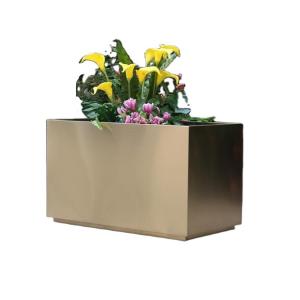 Handmade metal crafts longwy style flower pot planter box