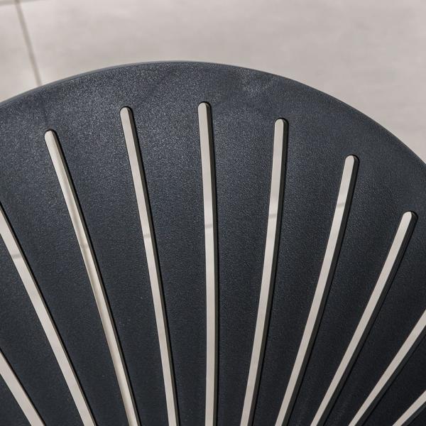 Round Dining Table and L 52 x W45 x H83cm Chair Size Set for Outdoor Living by AJUNION